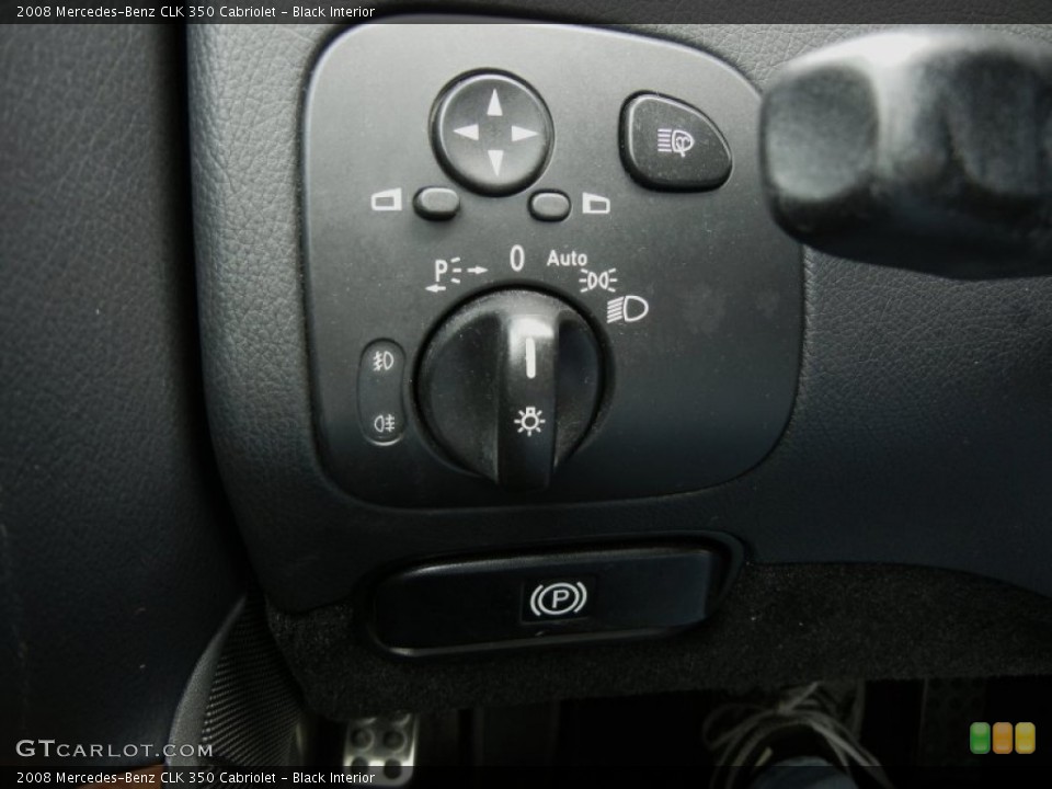 Black Interior Controls for the 2008 Mercedes-Benz CLK 350 Cabriolet #59599650