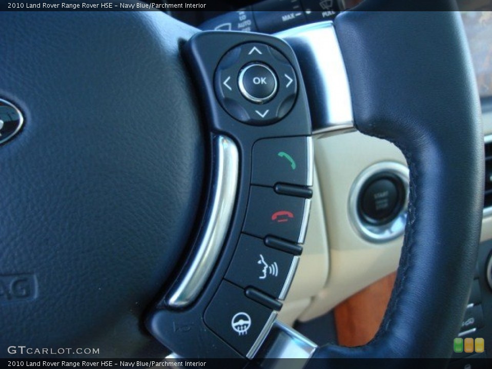 Navy Blue/Parchment Interior Controls for the 2010 Land Rover Range Rover HSE #59600913