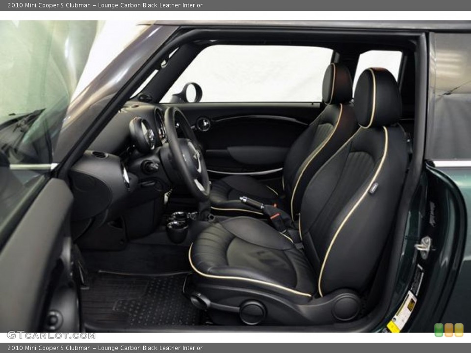 Lounge Carbon Black Leather Interior Photo for the 2010 Mini Cooper S Clubman #59601354