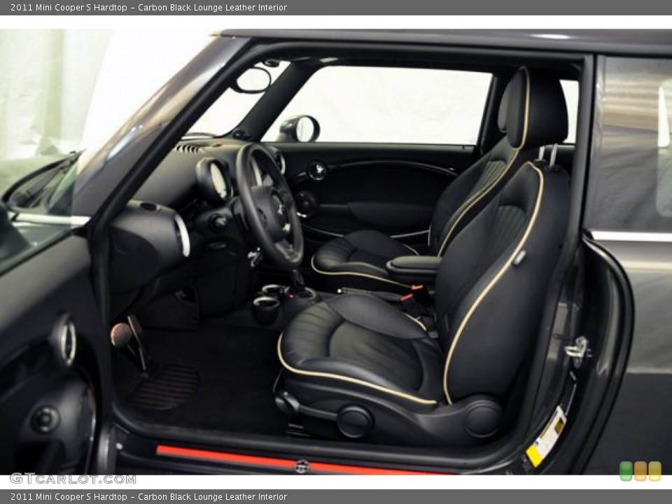 Carbon Black Lounge Leather Interior Photo for the 2011 Mini Cooper S Hardtop #59601648
