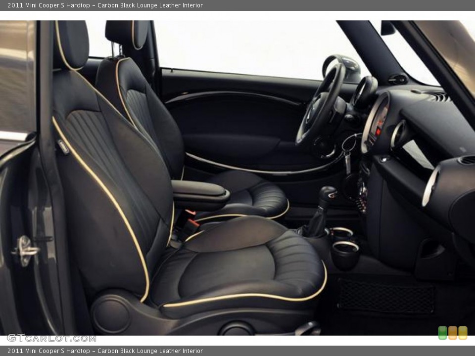 Carbon Black Lounge Leather Interior Photo for the 2011 Mini Cooper S Hardtop #59601727
