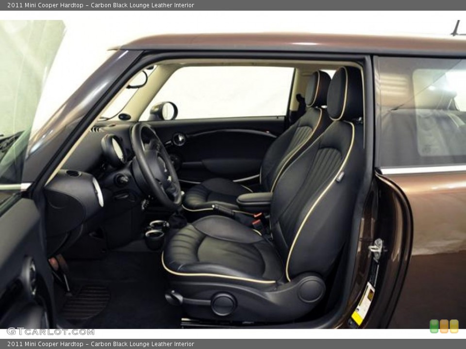 Carbon Black Lounge Leather Interior Photo for the 2011 Mini Cooper Hardtop #59601966