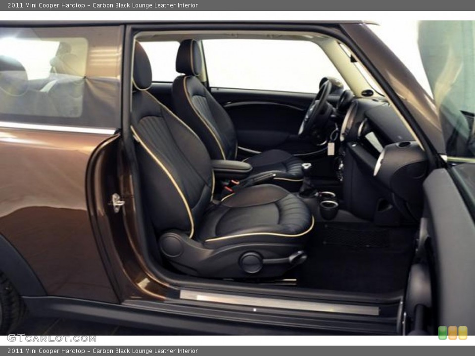 Carbon Black Lounge Leather Interior Photo for the 2011 Mini Cooper Hardtop #59602002