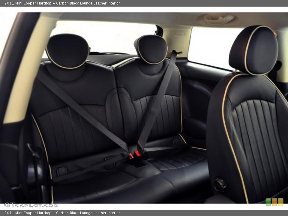Carbon Black Lounge Leather Interior Photo for the 2011 Mini Cooper Hardtop #59602011