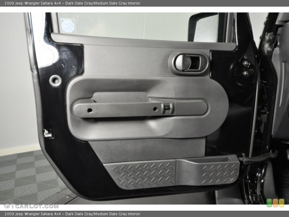 Dark Slate Gray/Medium Slate Gray Interior Door Panel for the 2009 Jeep Wrangler Sahara 4x4 #59602173