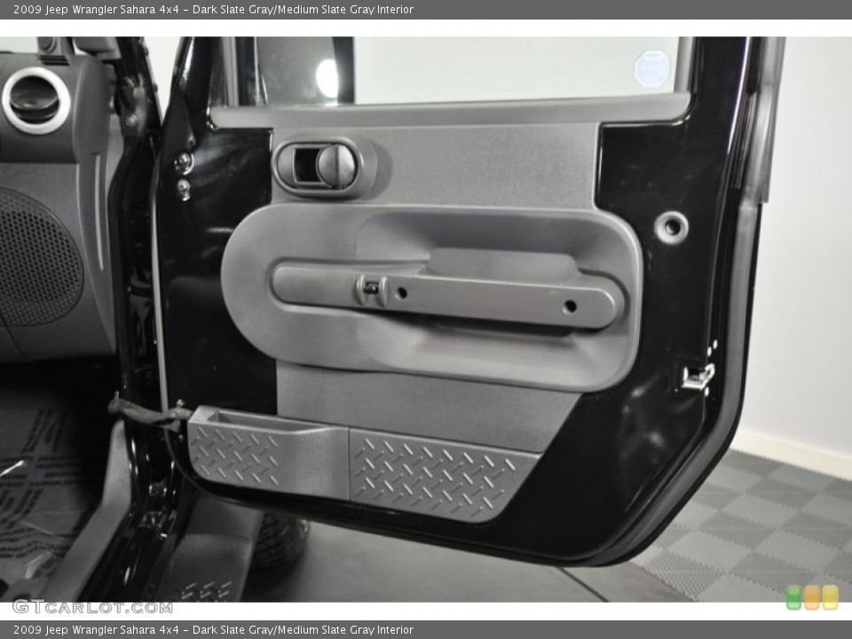 Dark Slate Gray/Medium Slate Gray Interior Door Panel for the 2009 Jeep Wrangler Sahara 4x4 #59602245