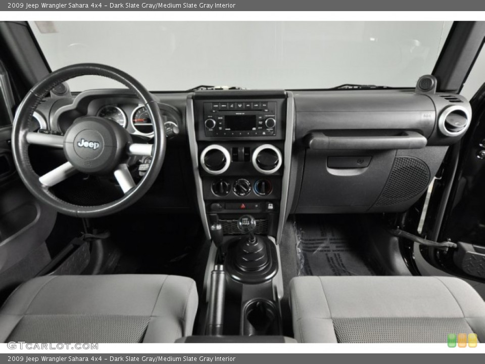 Dark Slate Gray/Medium Slate Gray Interior Dashboard for the 2009 Jeep Wrangler Sahara 4x4 #59602293