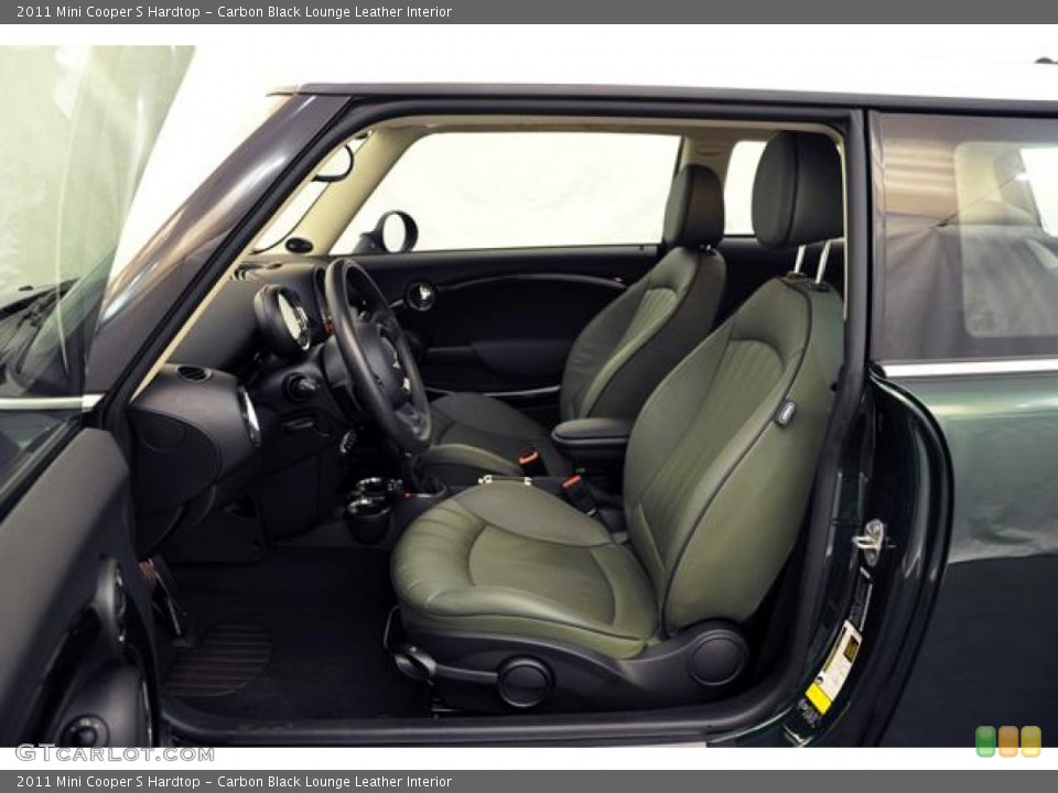 Carbon Black Lounge Leather Interior Photo for the 2011 Mini Cooper S Hardtop #59602836
