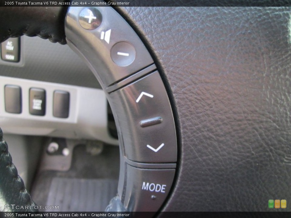 Graphite Gray Interior Controls for the 2005 Toyota Tacoma V6 TRD Access Cab 4x4 #59603061
