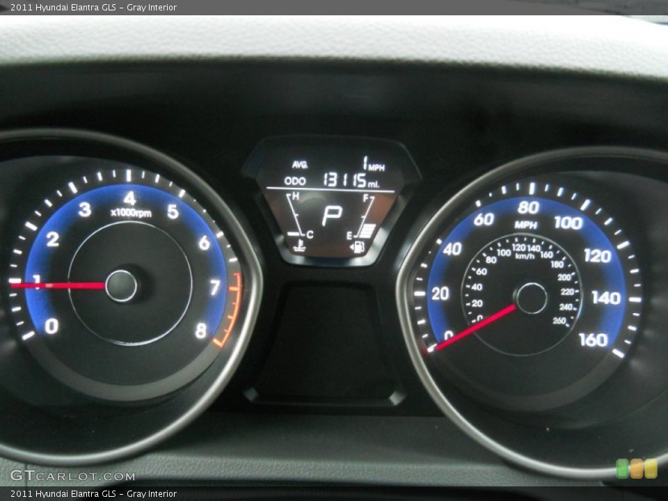 Gray Interior Gauges for the 2011 Hyundai Elantra GLS #59603775