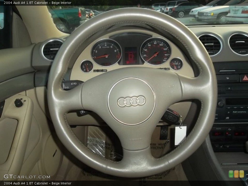 Beige Interior Steering Wheel for the 2004 Audi A4 1.8T Cabriolet #59603964