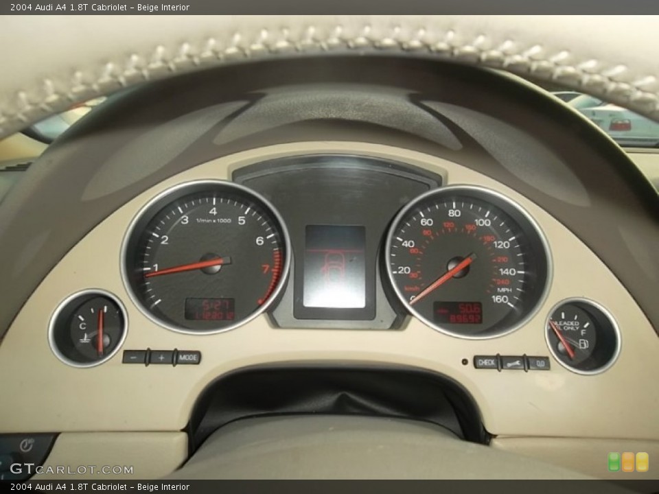 Beige Interior Gauges for the 2004 Audi A4 1.8T Cabriolet #59603991