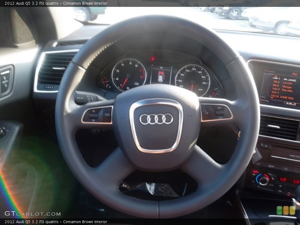Cinnamon Brown Interior Steering Wheel for the 2012 Audi Q5 3.2 FSI quattro #59604903