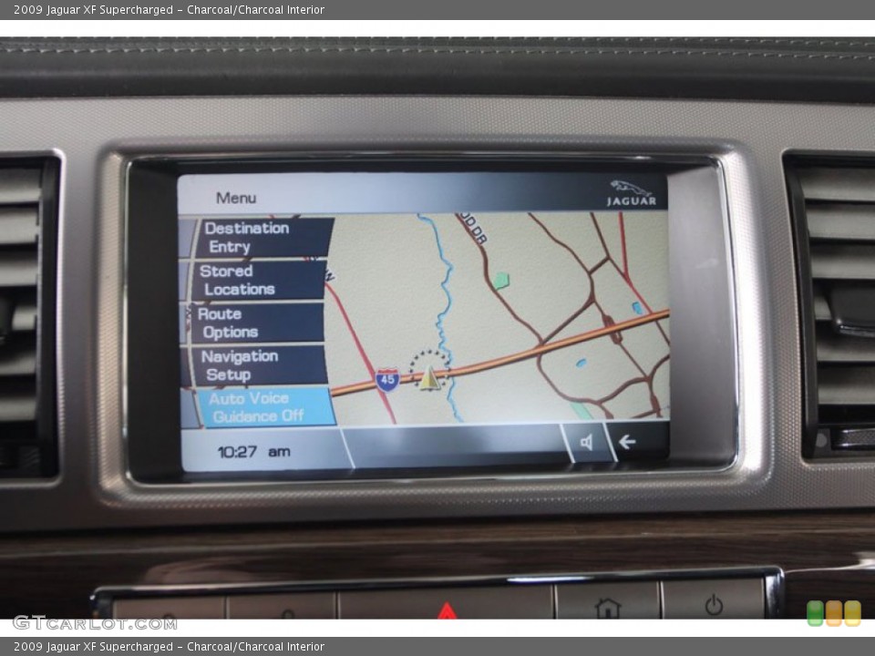 Charcoal/Charcoal Interior Navigation for the 2009 Jaguar XF Supercharged #59605395