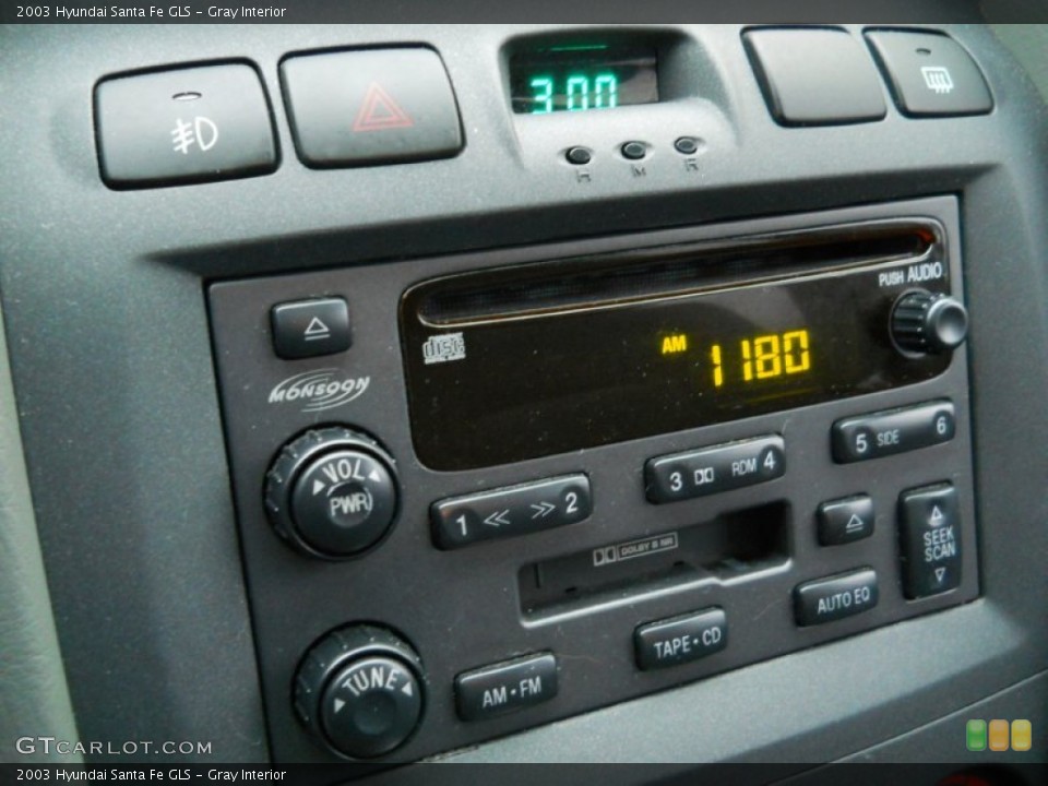 Gray Interior Audio System for the 2003 Hyundai Santa Fe GLS #59606229