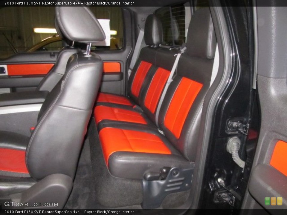 Raptor Black/Orange Interior Photo for the 2010 Ford F150 SVT Raptor SuperCab 4x4 #59607780