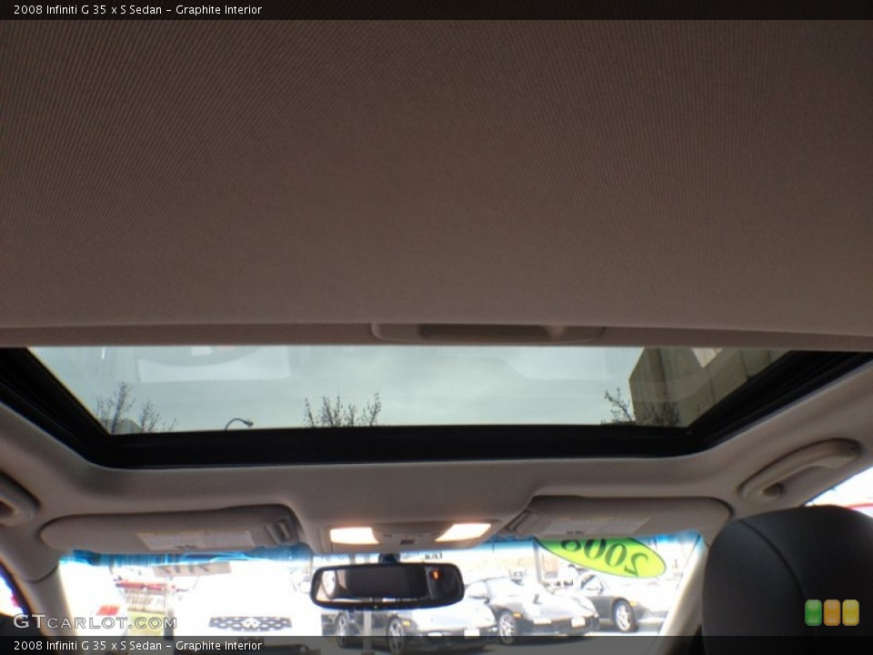 Graphite Interior Sunroof for the 2008 Infiniti G 35 x S Sedan #59608380