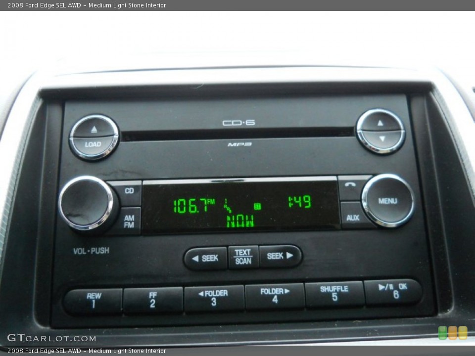 Medium Light Stone Interior Audio System for the 2008 Ford Edge SEL AWD #59608470