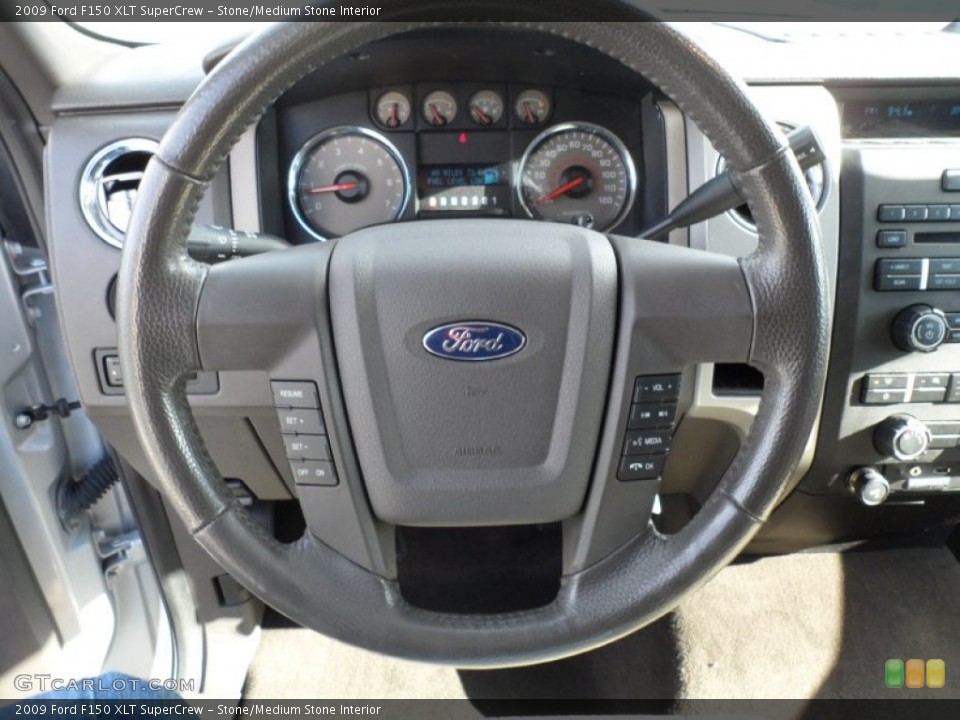 Stone/Medium Stone Interior Steering Wheel for the 2009 Ford F150 XLT SuperCrew #59609133