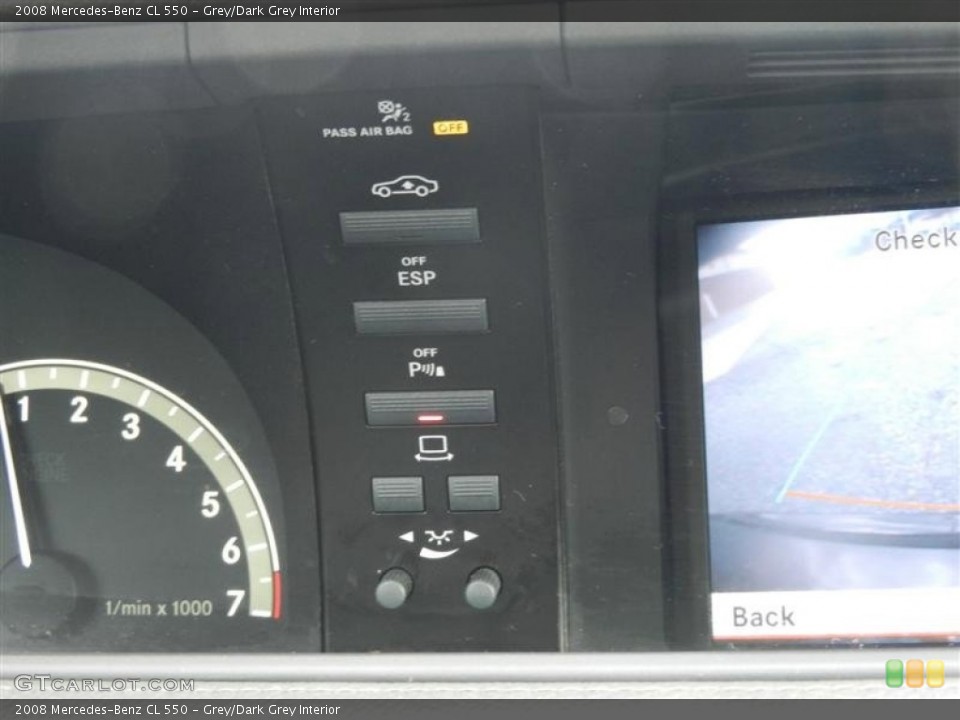 Grey/Dark Grey Interior Controls for the 2008 Mercedes-Benz CL 550 #59609787