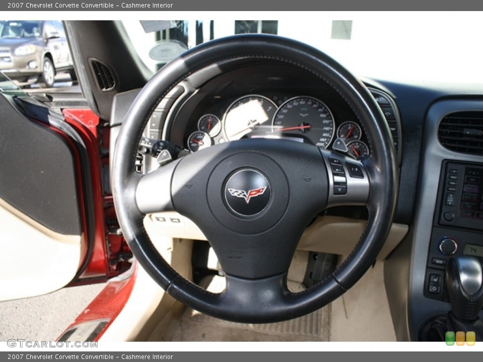 Cashmere Interior Steering Wheel for the 2007 Chevrolet Corvette Convertible #59611290
