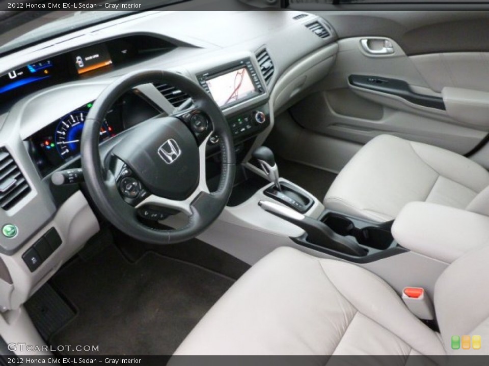 Gray Interior Photo for the 2012 Honda Civic EX-L Sedan #59611662