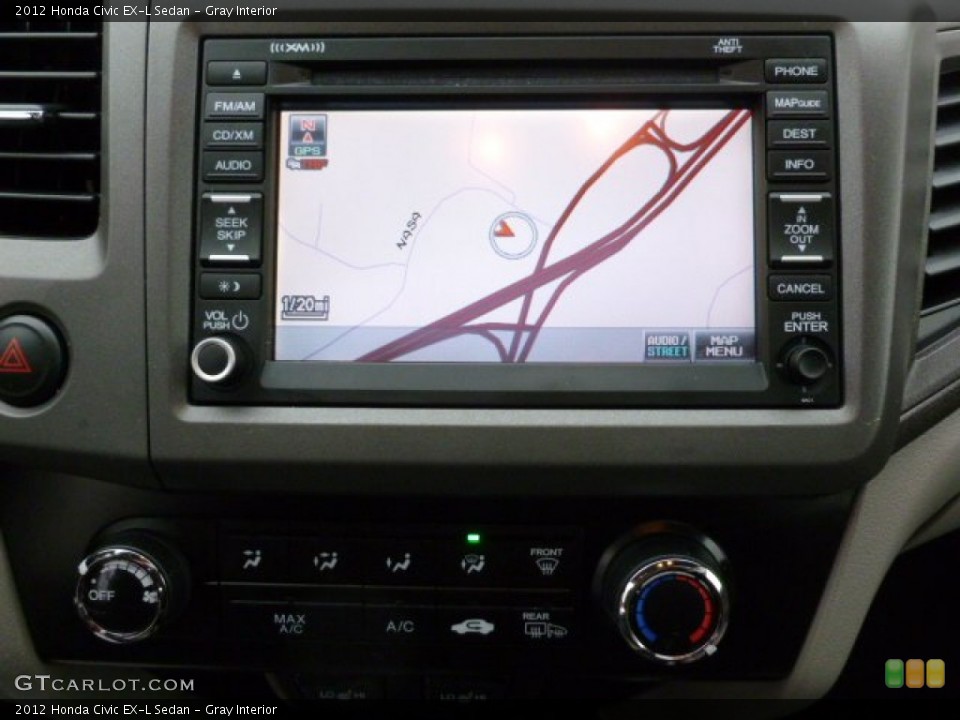 Gray Interior Navigation for the 2012 Honda Civic EX-L Sedan #59611678