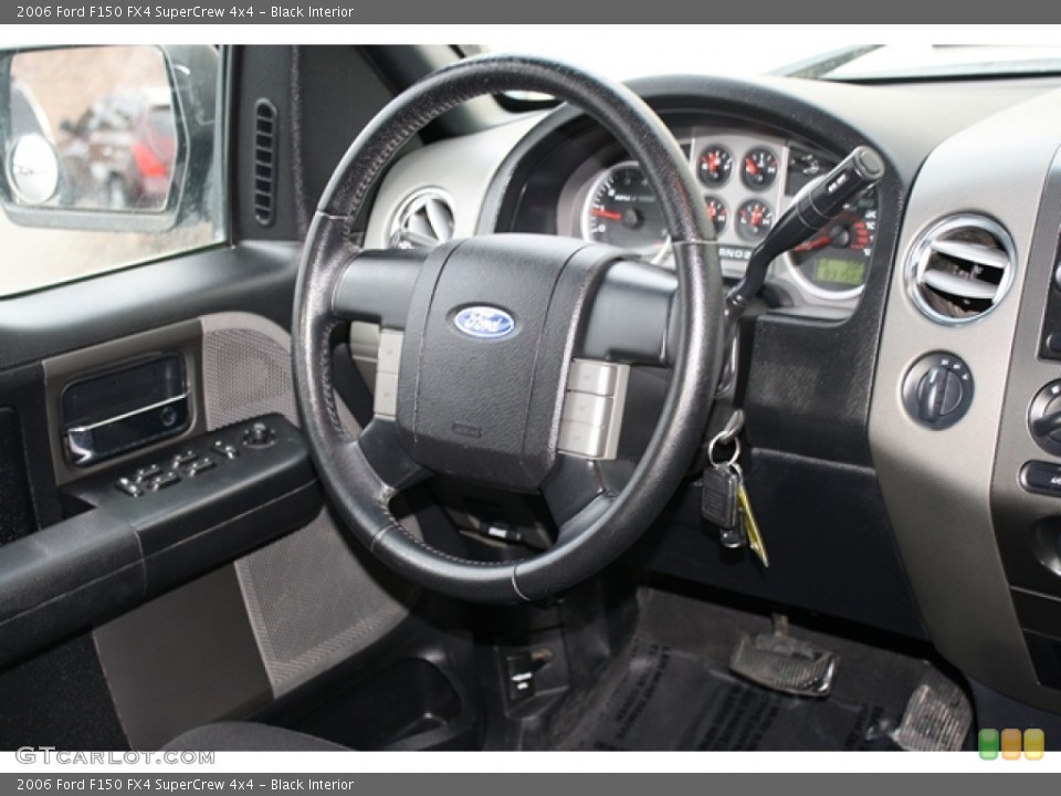 Black Interior Steering Wheel for the 2006 Ford F150 FX4 SuperCrew 4x4 #59611893
