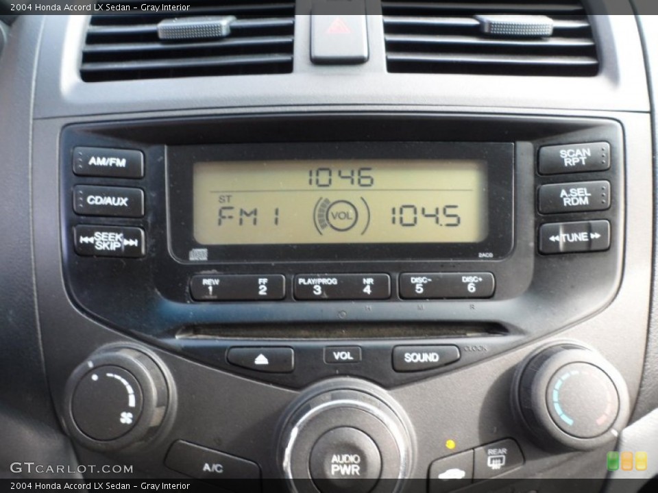 Gray Interior Audio System for the 2004 Honda Accord LX Sedan #59612313