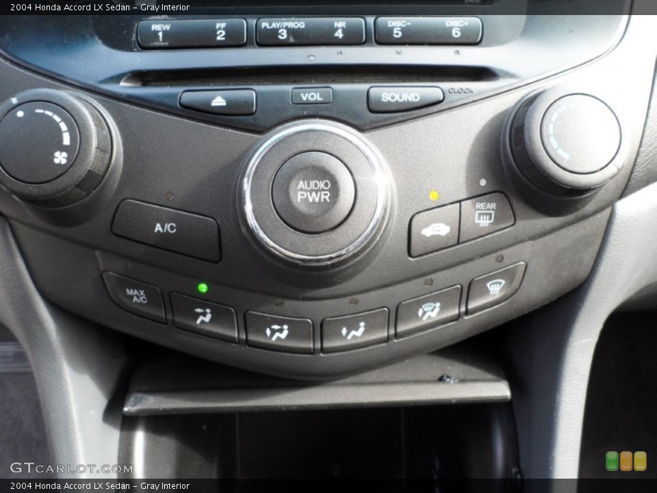 Gray Interior Controls for the 2004 Honda Accord LX Sedan #59612322