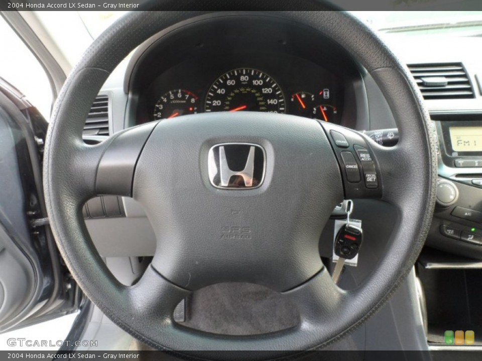 Gray Interior Steering Wheel for the 2004 Honda Accord LX Sedan #59612340