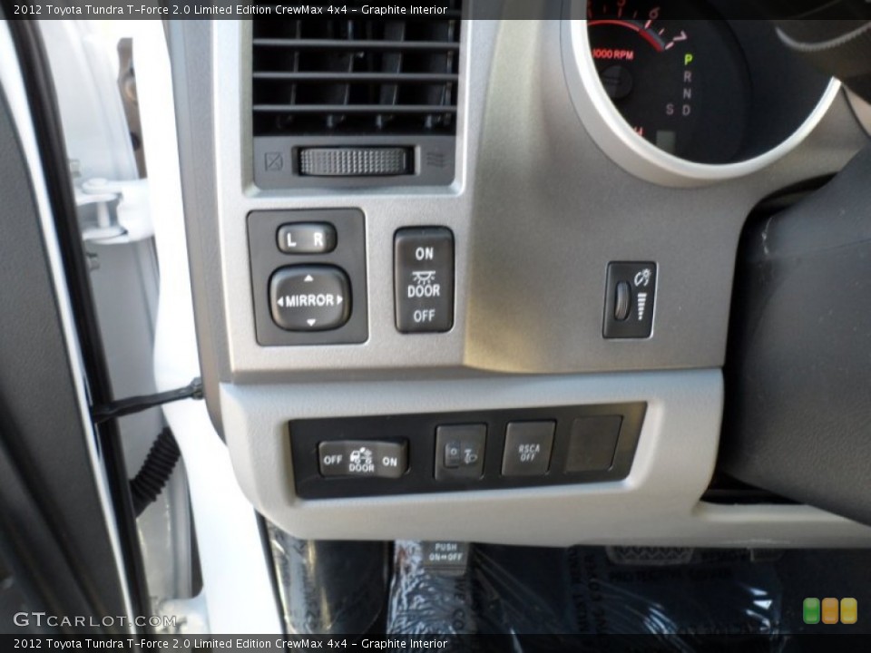 Graphite Interior Controls for the 2012 Toyota Tundra T-Force 2.0 Limited Edition CrewMax 4x4 #59612658