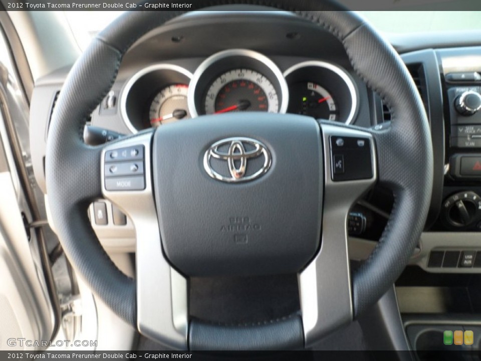 Graphite Interior Steering Wheel for the 2012 Toyota Tacoma Prerunner Double Cab #59612916