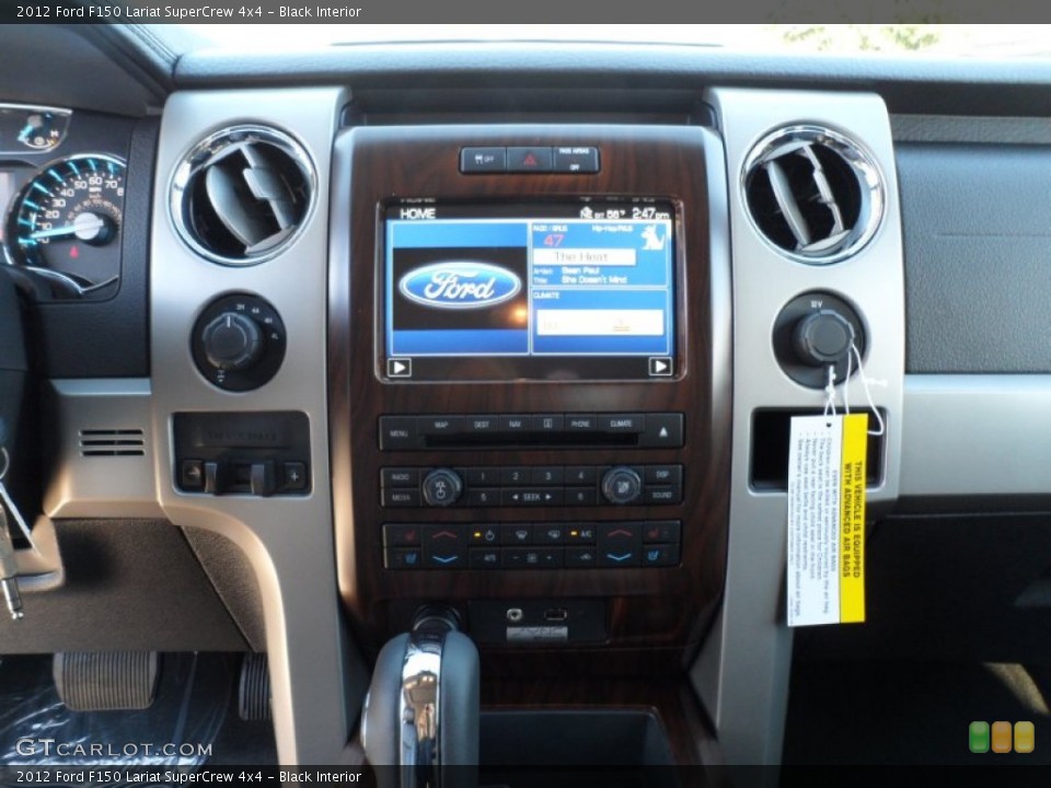 Black Interior Controls for the 2012 Ford F150 Lariat SuperCrew 4x4 #59613180