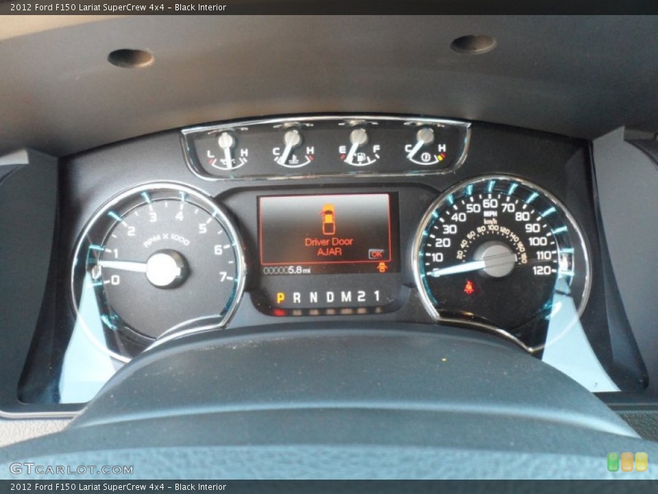 Black Interior Gauges for the 2012 Ford F150 Lariat SuperCrew 4x4 #59613251