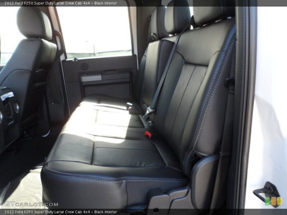Black Interior Photo for the 2012 Ford F250 Super Duty Lariat Crew Cab 4x4 #59613460