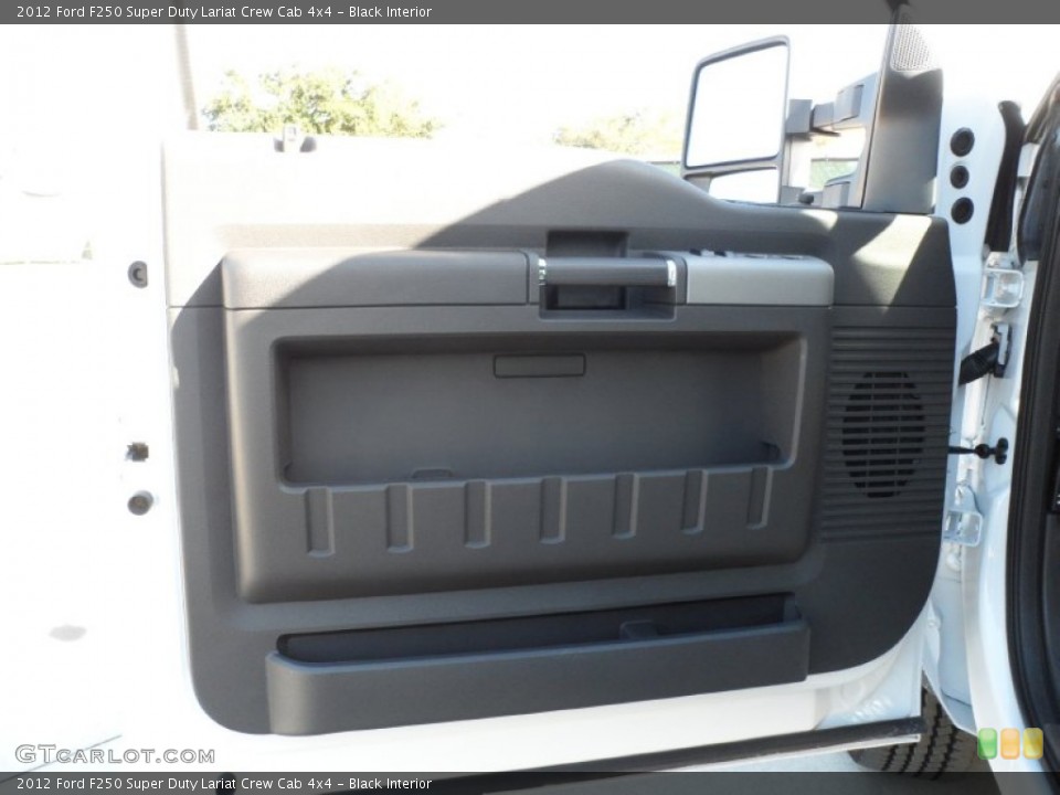 Black Interior Door Panel for the 2012 Ford F250 Super Duty Lariat Crew Cab 4x4 #59613468