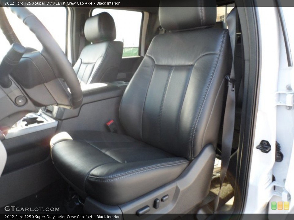 Black Interior Photo for the 2012 Ford F250 Super Duty Lariat Crew Cab 4x4 #59613495