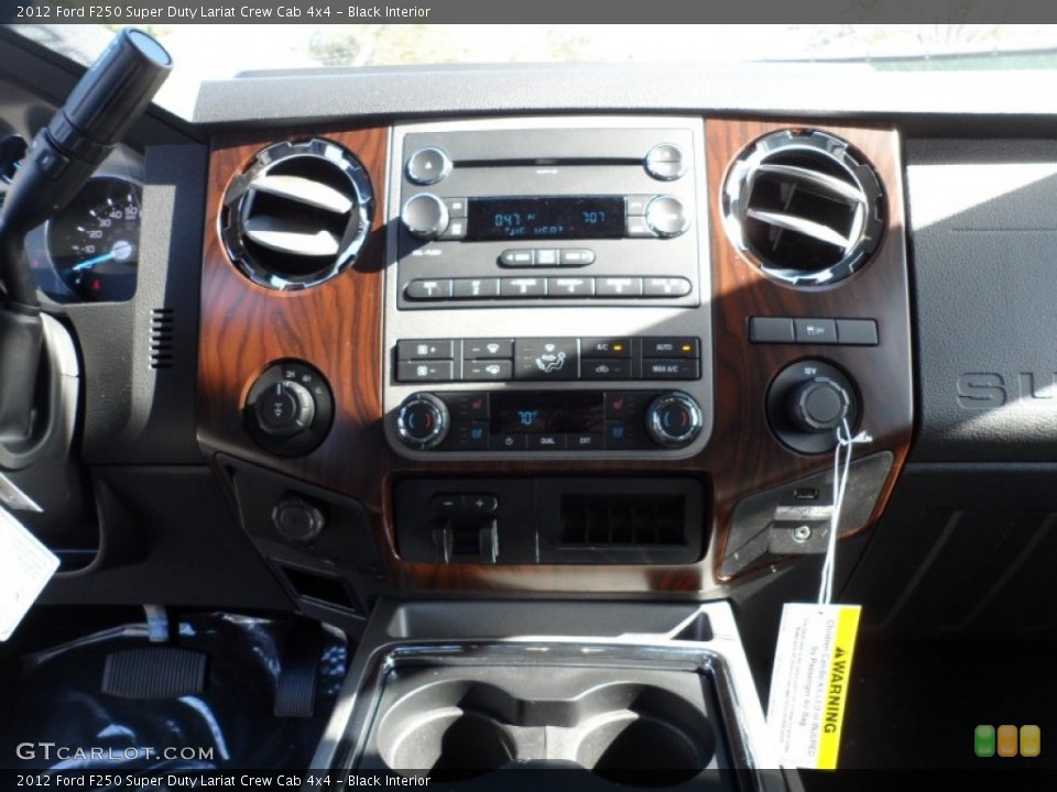 Black Interior Controls for the 2012 Ford F250 Super Duty Lariat Crew Cab 4x4 #59613516