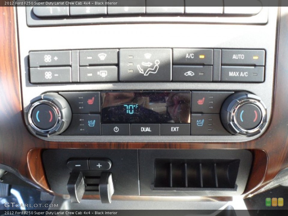 Black Interior Controls for the 2012 Ford F250 Super Duty Lariat Crew Cab 4x4 #59613531