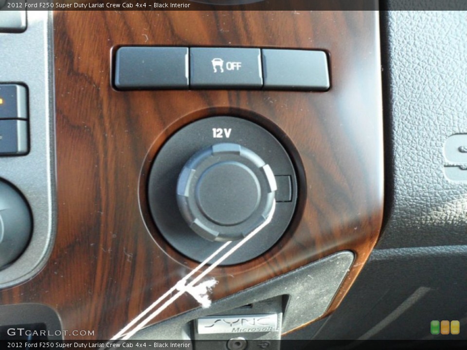 Black Interior Controls for the 2012 Ford F250 Super Duty Lariat Crew Cab 4x4 #59613549