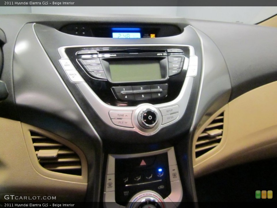 Beige Interior Controls for the 2011 Hyundai Elantra GLS #59613654