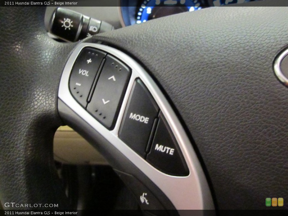 Beige Interior Controls for the 2011 Hyundai Elantra GLS #59613672