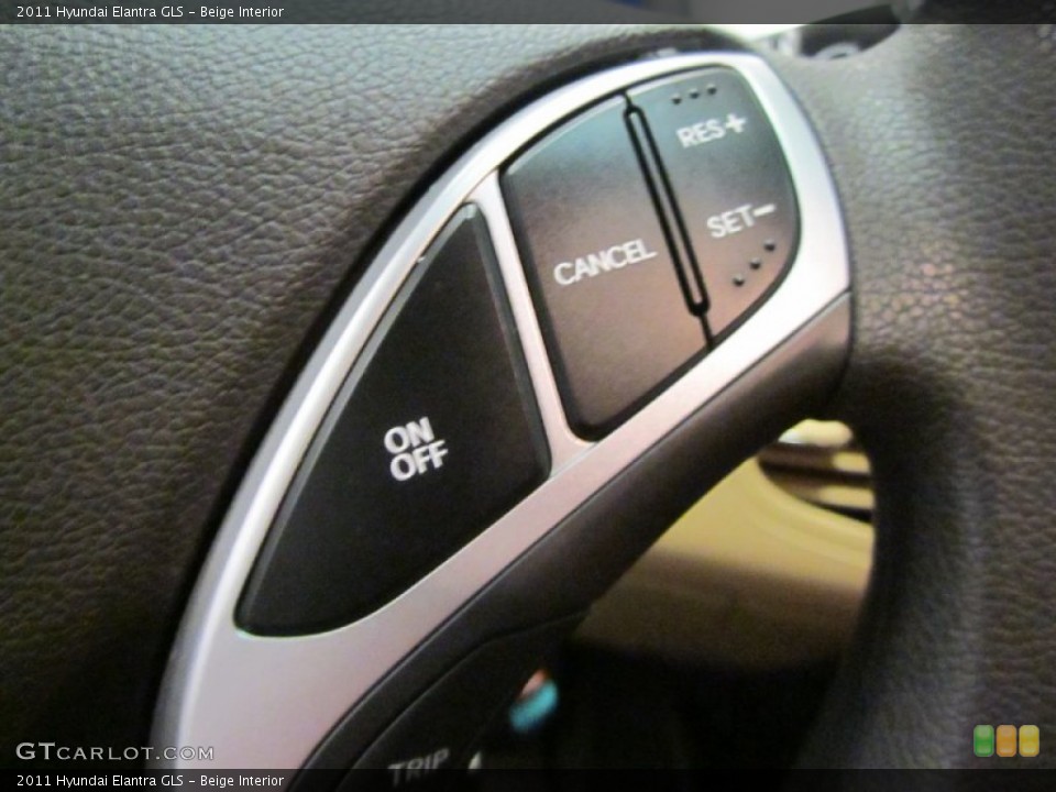 Beige Interior Controls for the 2011 Hyundai Elantra GLS #59613678