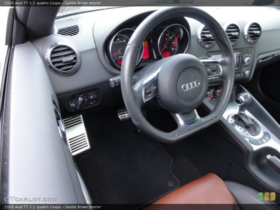 Saddle Brown Interior Steering Wheel for the 2008 Audi TT 3.2 quattro Coupe #59614038