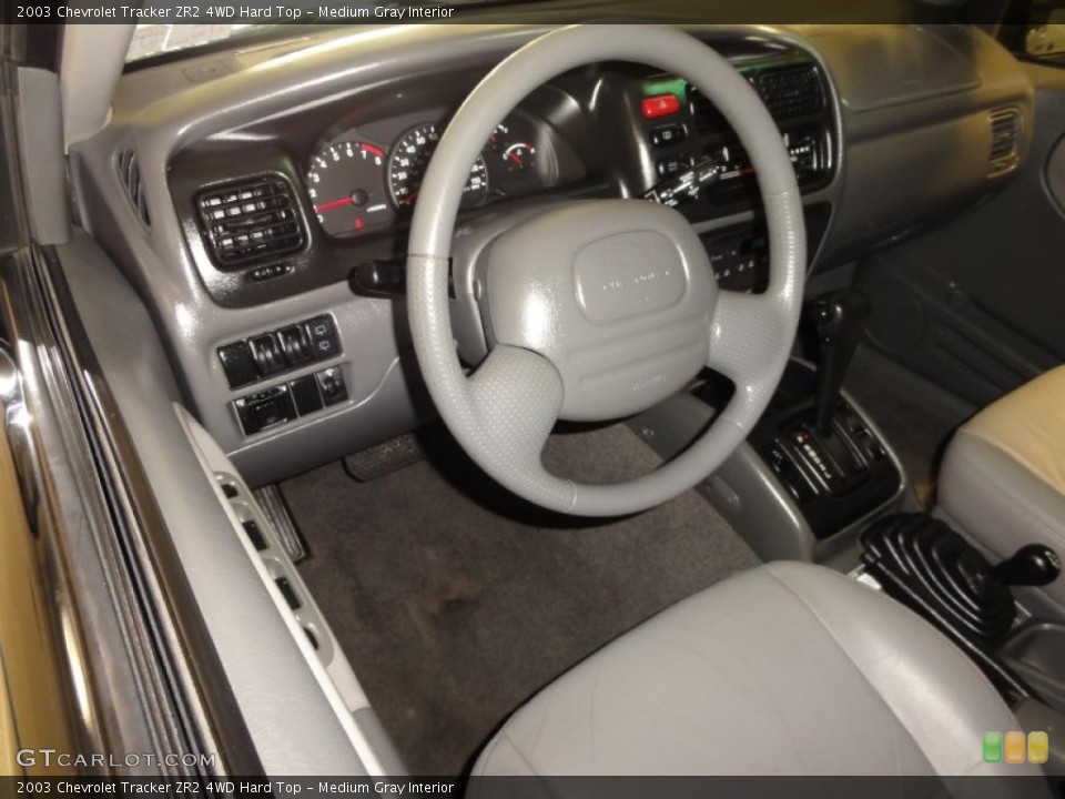 Medium Gray Interior Dashboard for the 2003 Chevrolet Tracker ZR2 4WD Hard Top #59615367