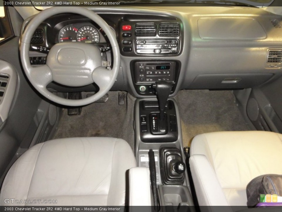 Medium Gray Interior Dashboard for the 2003 Chevrolet Tracker ZR2 4WD Hard Top #59615496