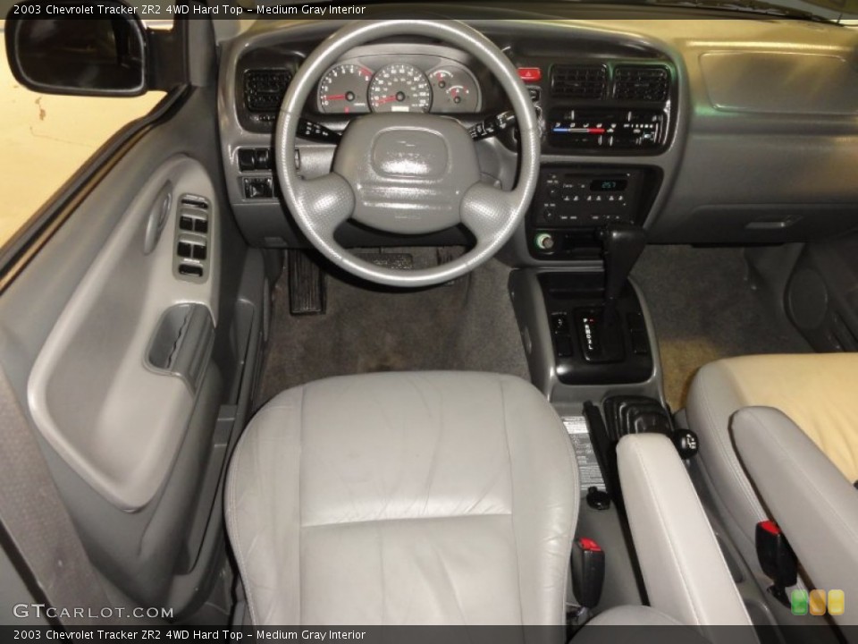Medium Gray Interior Dashboard for the 2003 Chevrolet Tracker ZR2 4WD Hard Top #59615505