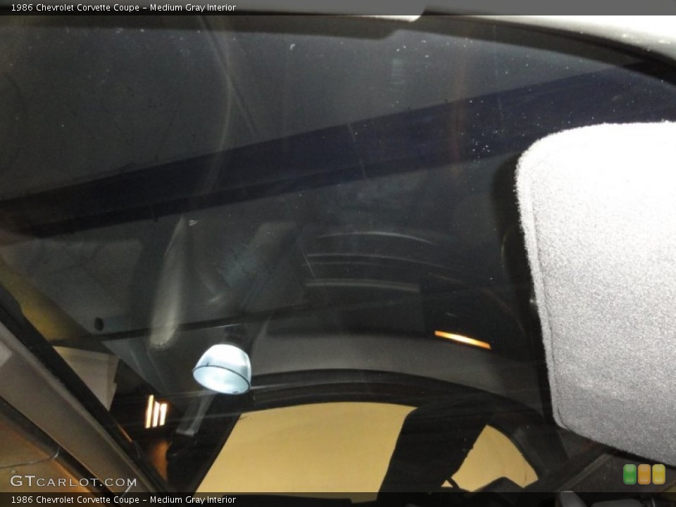 Medium Gray Interior Sunroof for the 1986 Chevrolet Corvette Coupe #59616069