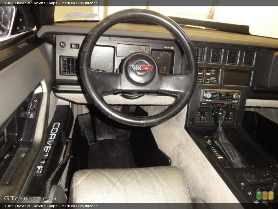 Medium Gray Interior Dashboard for the 1986 Chevrolet Corvette Coupe #59616093